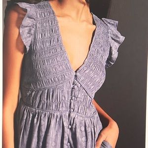 Brown Anthropologie midi Dress